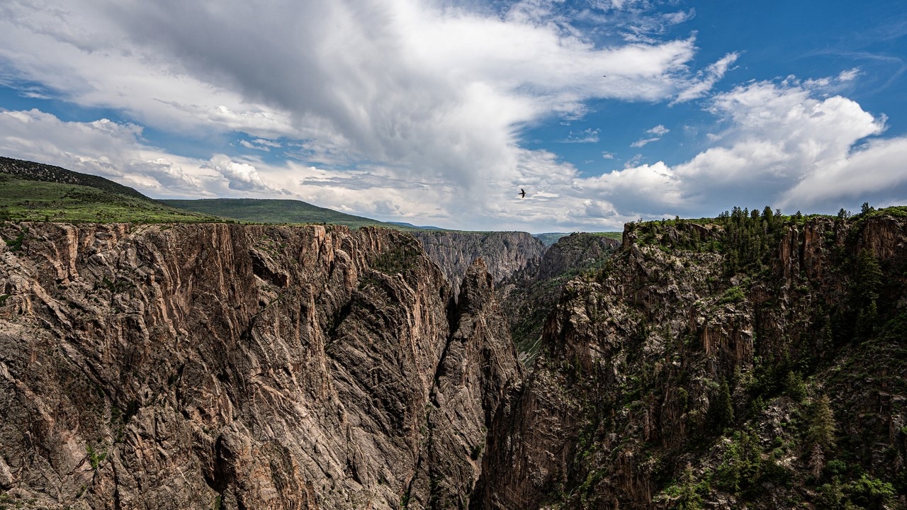 From the south rim overlook, Black Canyon of the Gunnison leaves visitors in awe.