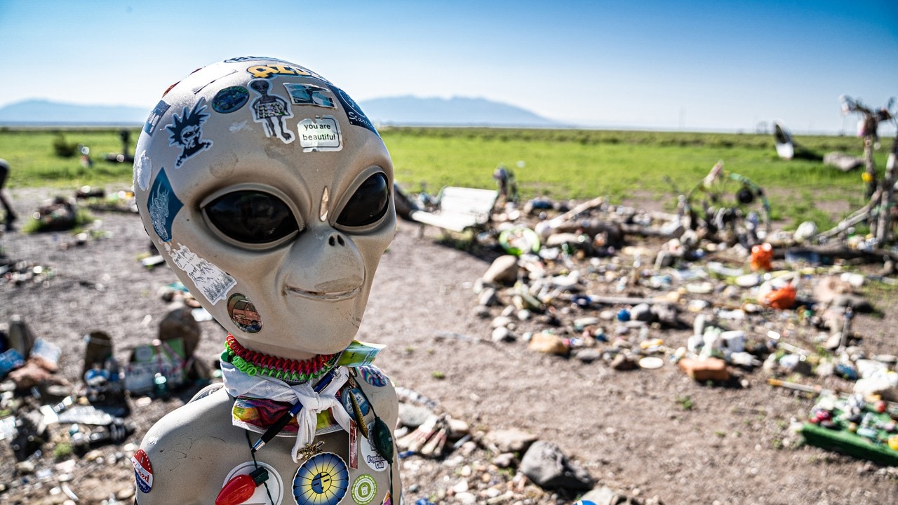The UFO Watchtower was built in 2000 to attract tourists — and aliens.