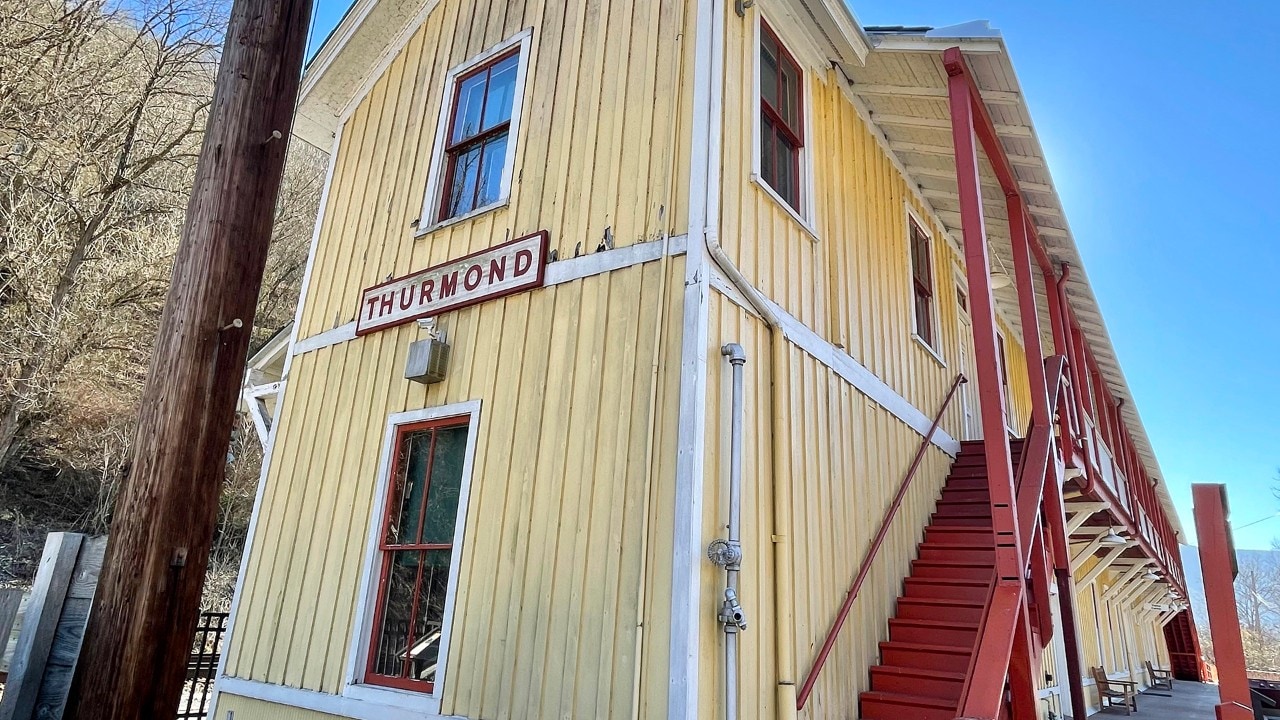 The Thurmond Depot takes visitors back to the days of steel rails, steam and coal.