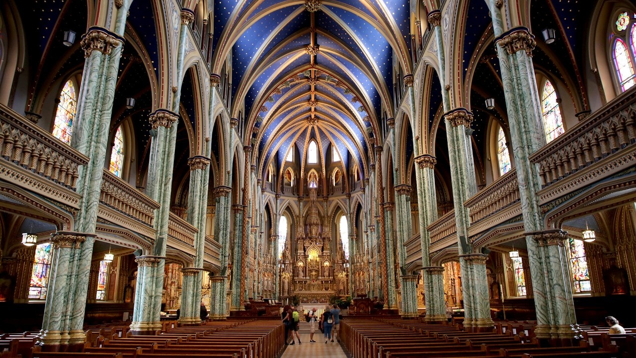 Notre-Dame Cathedral, built in 1841, is the largest and oldest standing church in Ottawa.