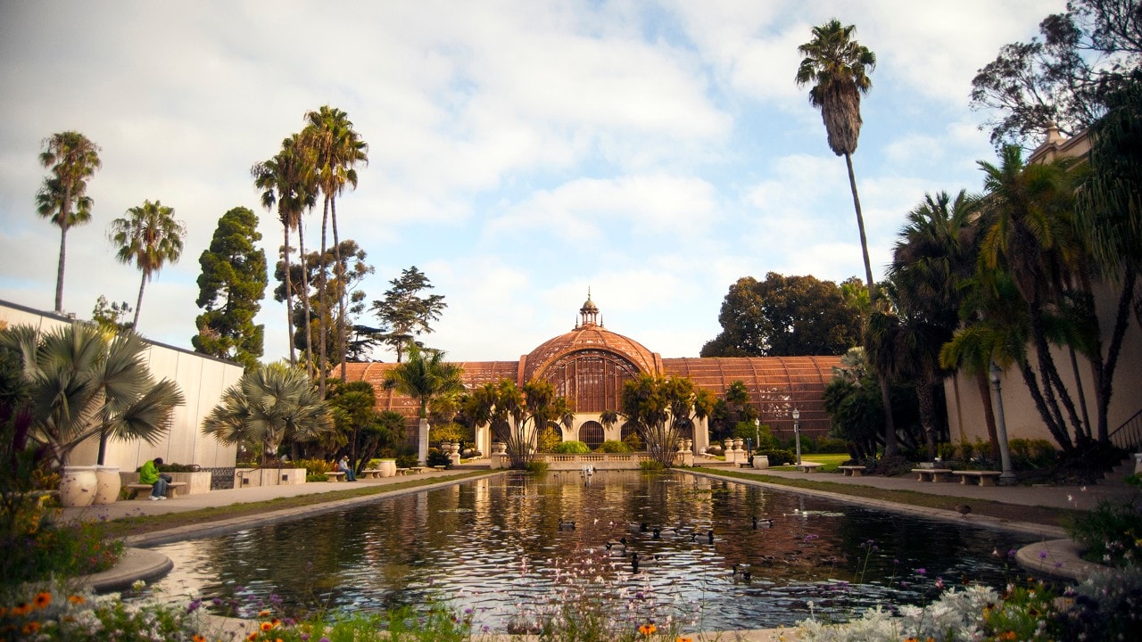 The Botanical Building and Lily Pond are some of the most photographed spots in San Diego's Balboa Park.