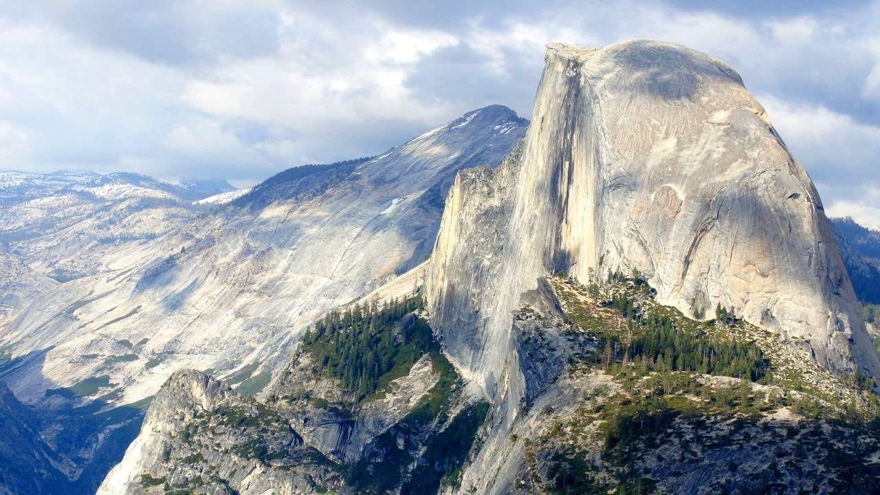 Glacier Point provides a stunning view of Half Dome at Yosemite National Park.