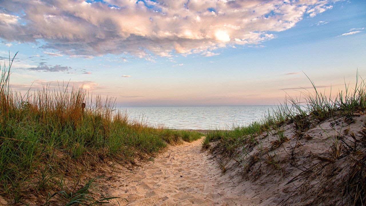 The Dunes Succession Trail offers some of the best views in Indiana Dunes National Park.