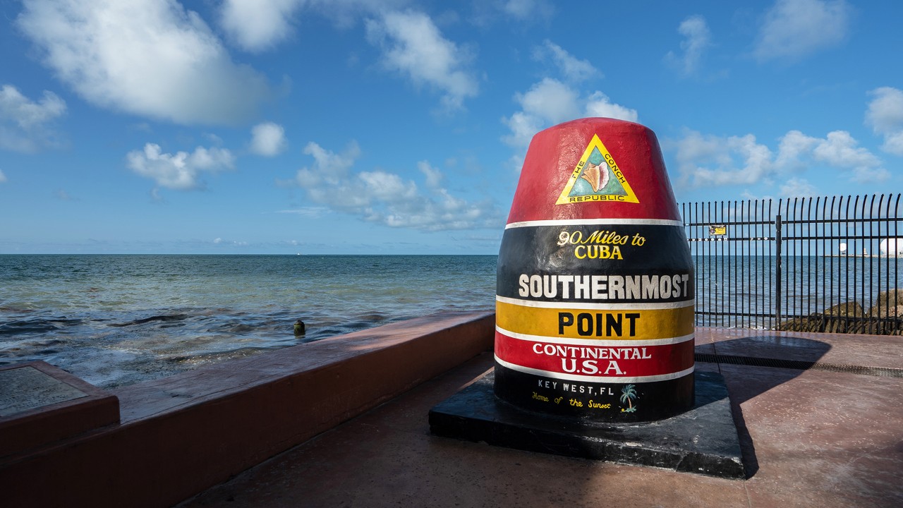 Southernmost Point Buoy in Key West, Florida
