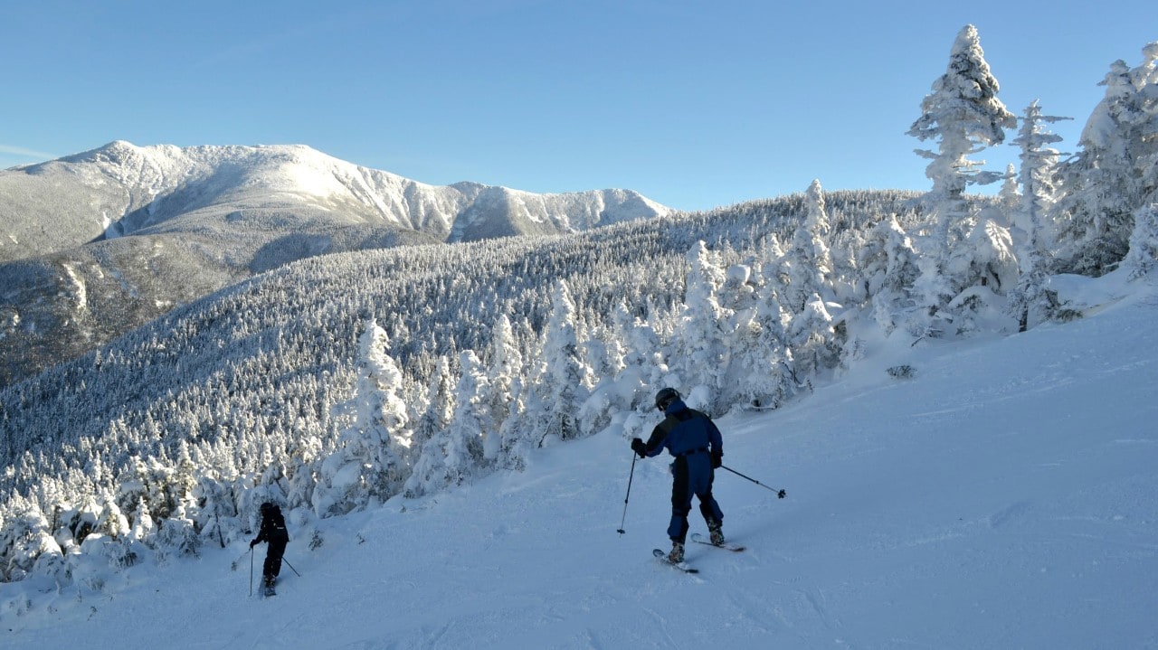 Skiers hit the slopes at Cannon Mountain in New Hampshire. Photo by Alexander C. Kafka