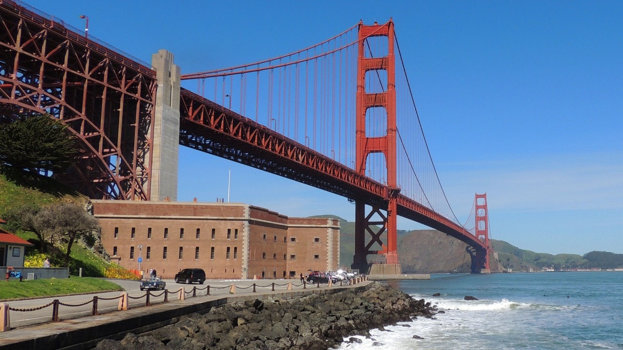 Fort Point is just one venue that gets you close to the Golden Gate Bridge.