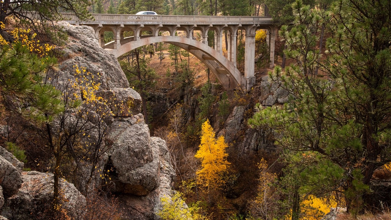 Beaver Creek Bridge was built in 1929 to provide easier access to the newly developed Custer State Park.