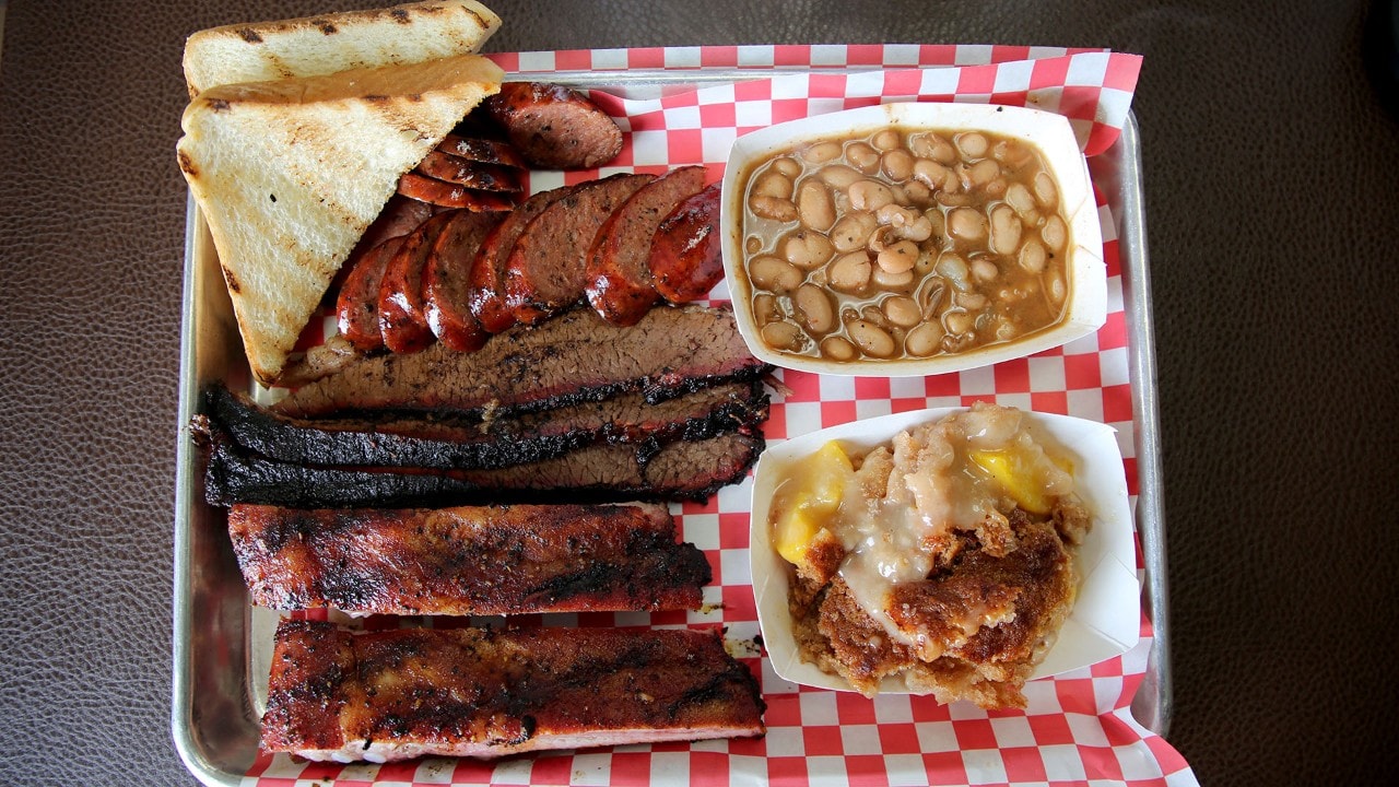 Ribs, sausage, brisket and sides at Tyler’s Barbecue