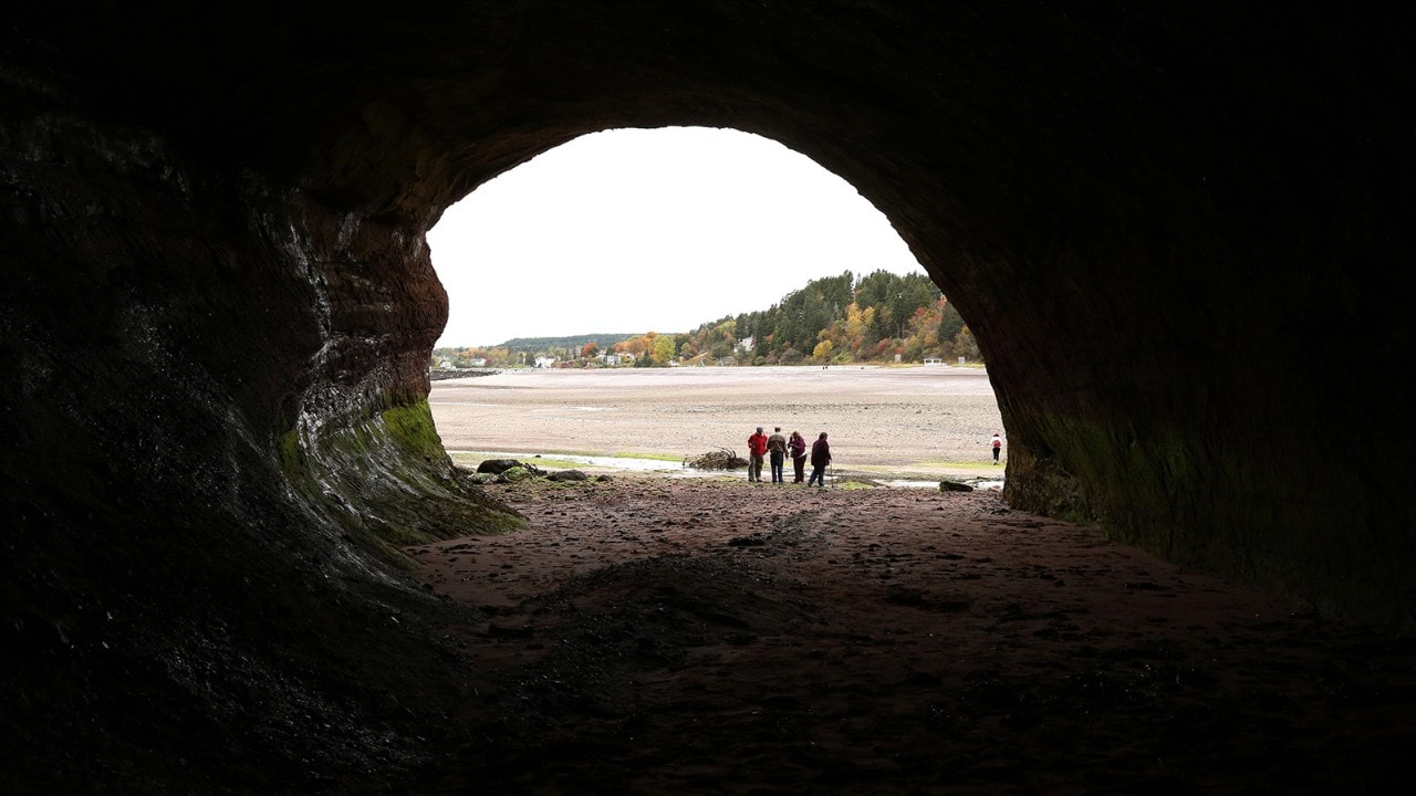 The caves in St. Martins 