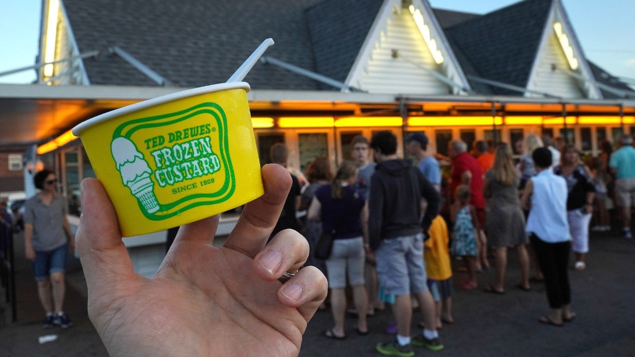 Families have gathered at various Ted Drewes locations for almost 90 years to enjoy frozen custard. This popular Chippewa Street stand is on Route 66.
