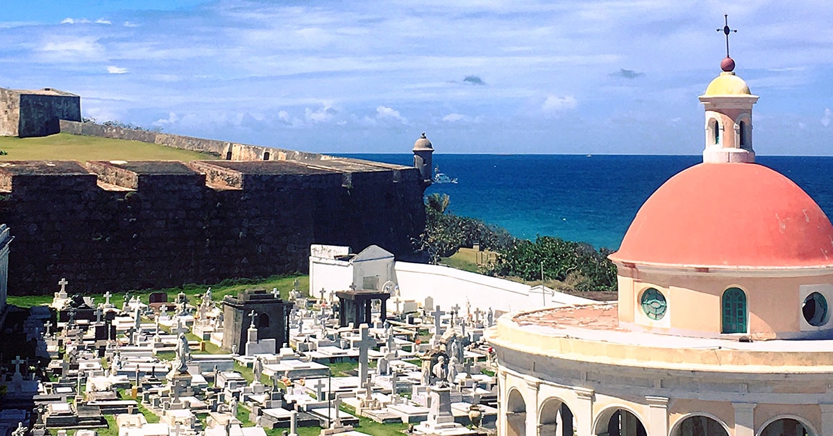 Santa María Magdalena de Pazzis Cemetery in Old San Juan