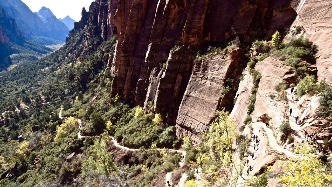 The Angels Landing trail may be the most difficult and most strenuous in Zion National Park.