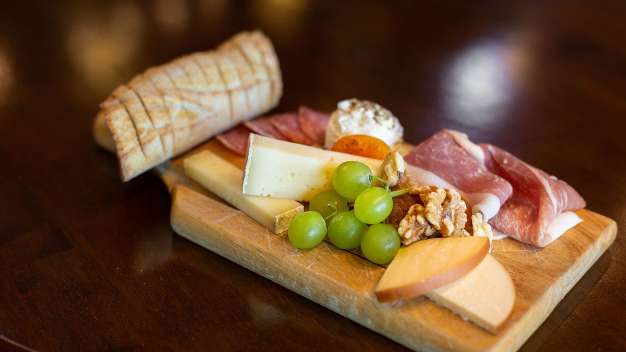 Roblar Winery and Vineyard serves fresh cheese and charcuterie platters.