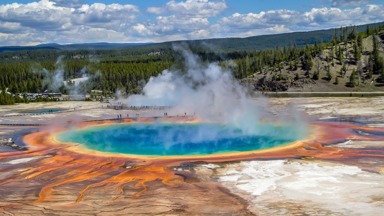 Grand Prismatic Spring is simply beautiful. Photo by Getty Images