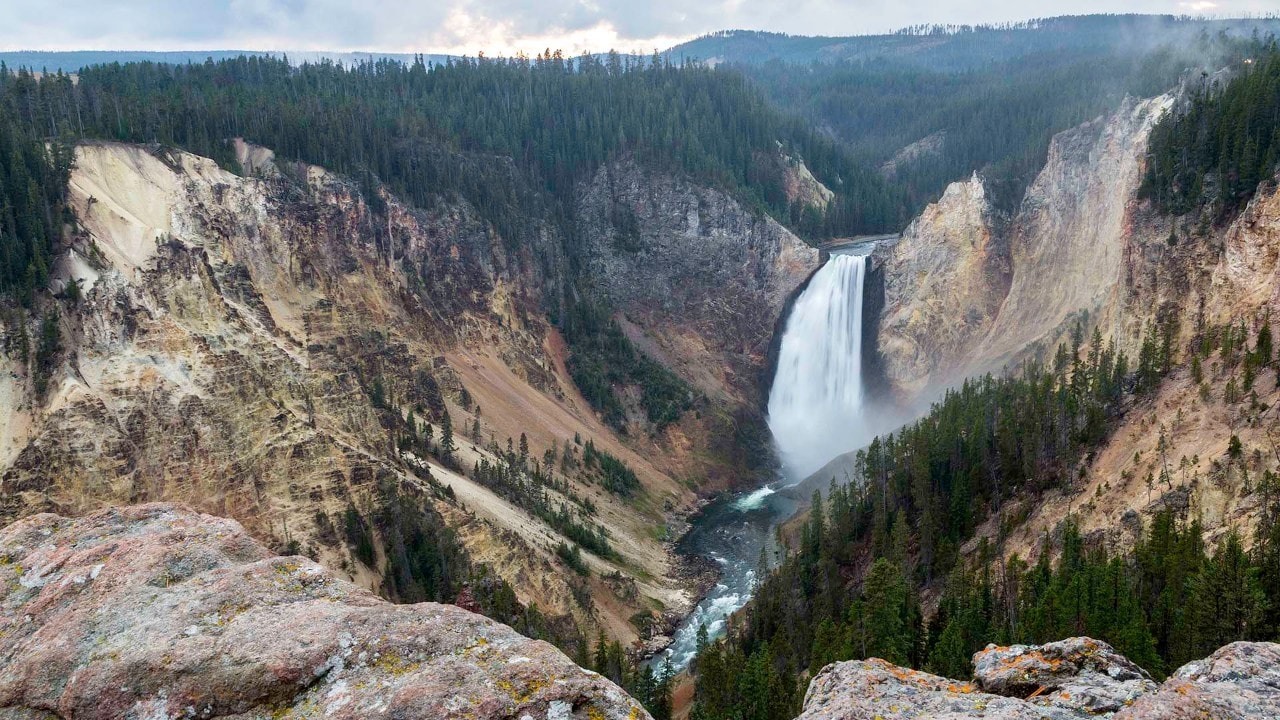 Yellowstone's Grand Canyon is popular with hikers. Photo by Getty Images