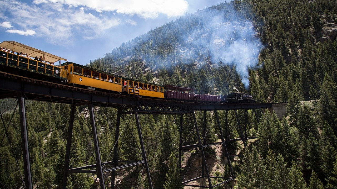 The Georgetown Loop Railroad is only 45 miles from Denver.