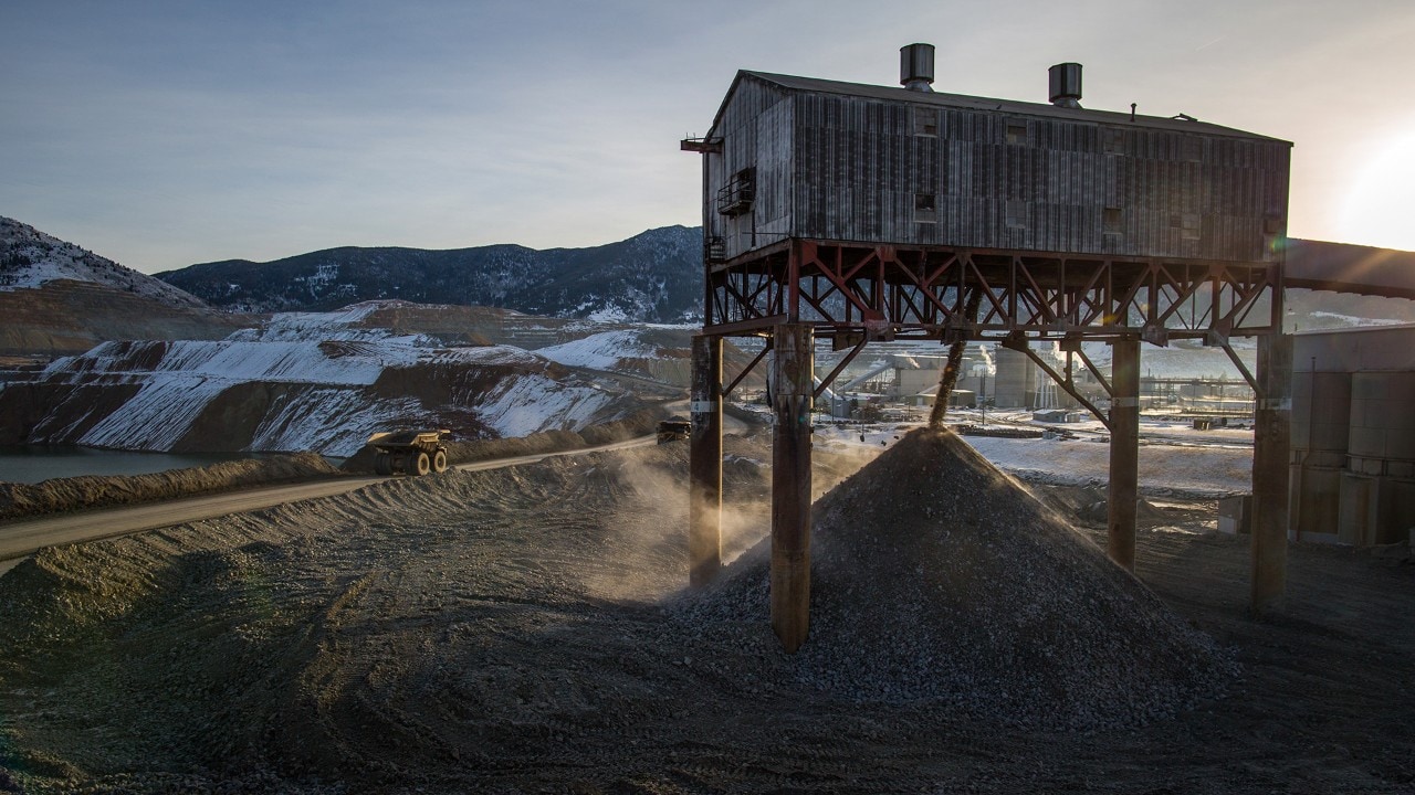 The Montana Resources mine still actively mines copper and molybdenum. 