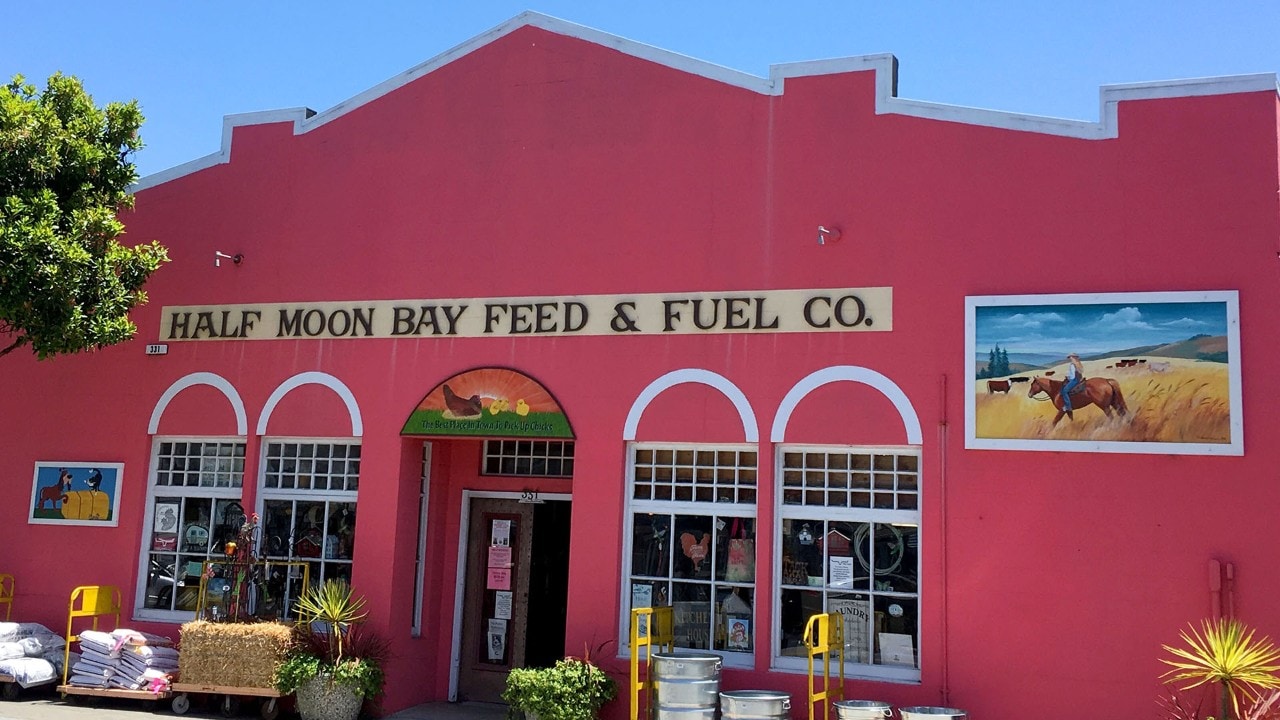 Foiunded in 1911, Half Moon Bay Feed & Fuel Co. features “ranch, hobby farm, livestock and pet supplies.”