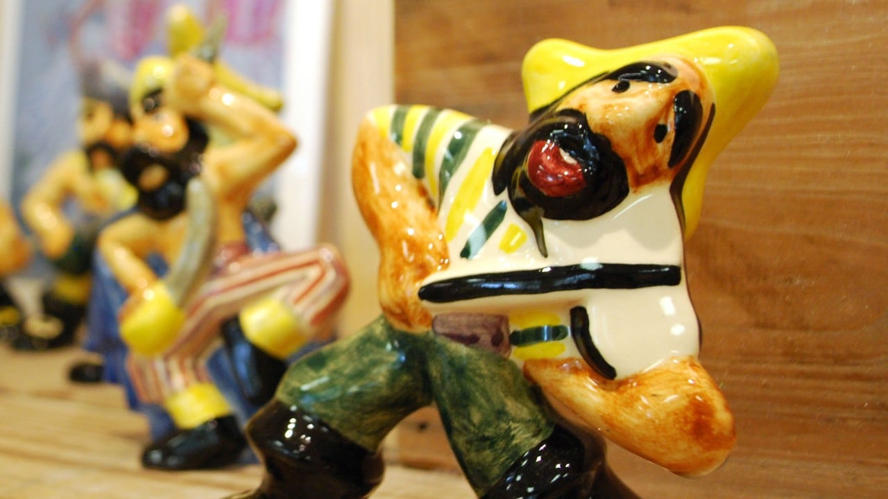 Pirate figurines from Shearwater Pottery