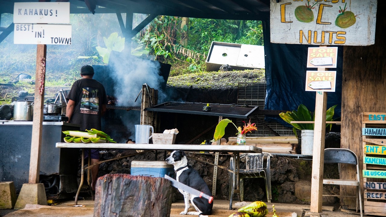 Ka Hakus Smoke Shack features mouth-watering barbecue along the Road to Hana. 