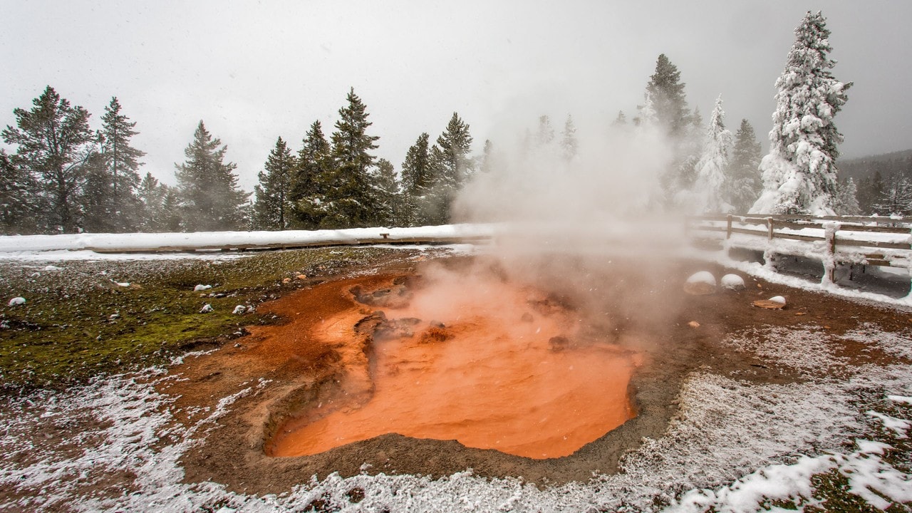 Mudpot in Yellowstone National Park