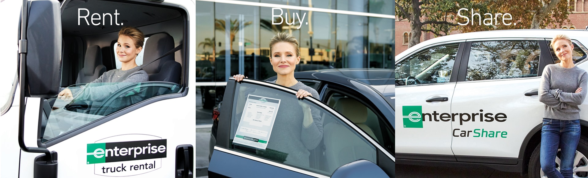 Rent, Buy, and Share with Enterprise Enterprise RentACar