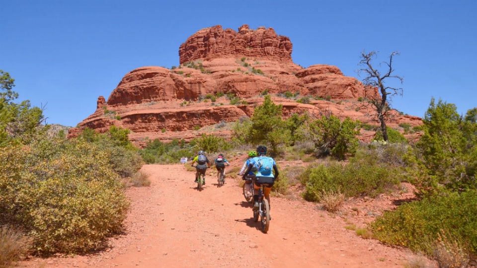 Bicycle riding in Sedona, AZ