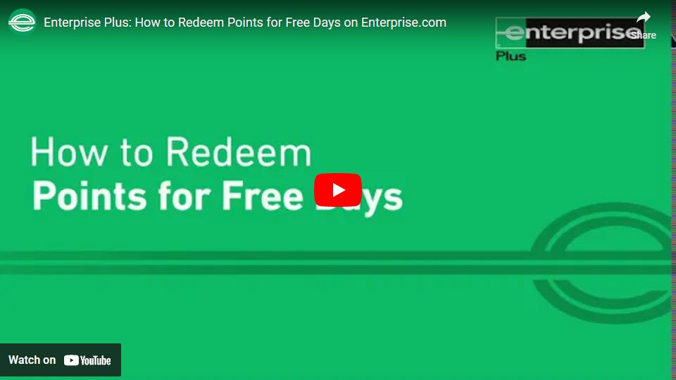 How to Redeem Enterprise Plus Points Enterprise RentACar