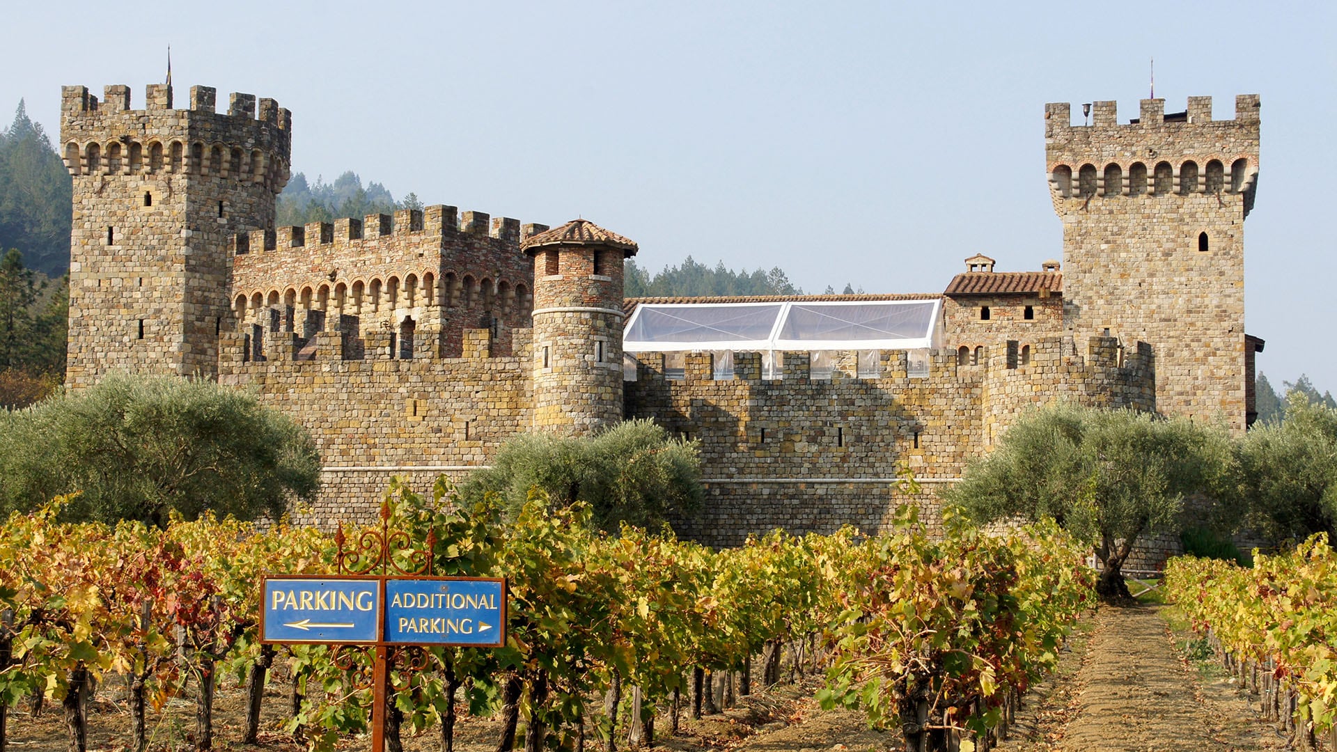 Some 8,000 tons of hand-chiseled local stone and nearly one million imported antique bricks were used to build Castello di Amorosa in Calistoga.