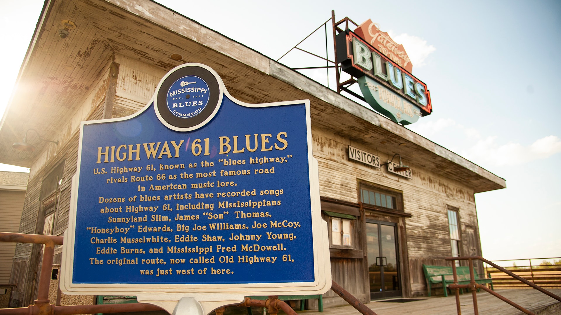 The Gateway to the Blues Museum in Tunica is often the first stop on a driving tour of Highway 61 and the Mississppi Blues Trail.
