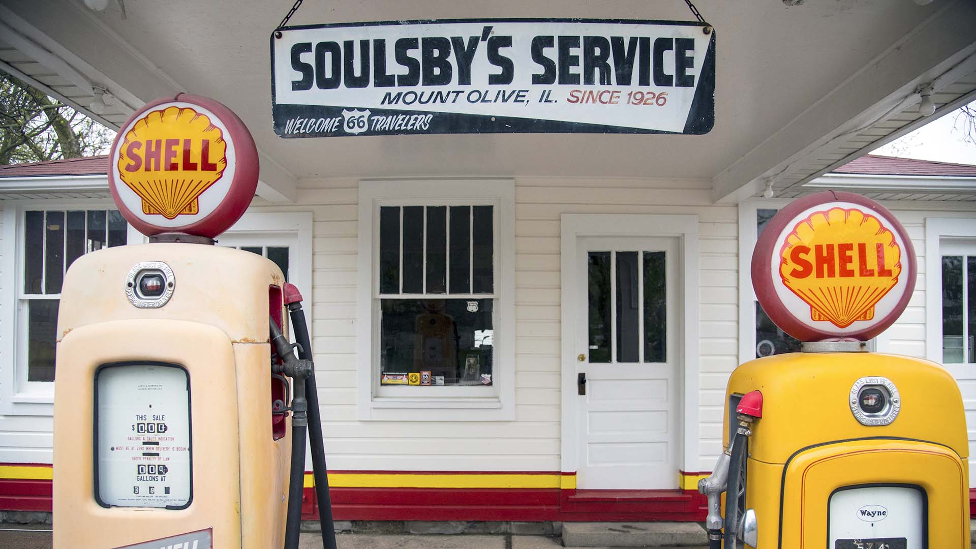 Henry Soulsby built his service station in Mount Olive, Illinois, in 1926.
