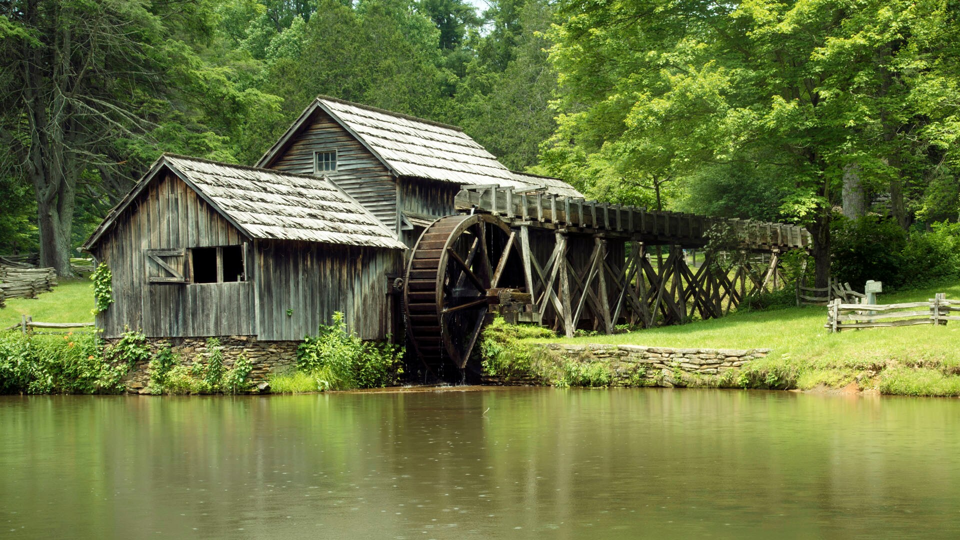 Built by Edwin Boston Mabry around 1910, Mabry Mill is a historic grist mill along the Blue Ridge Parkway.