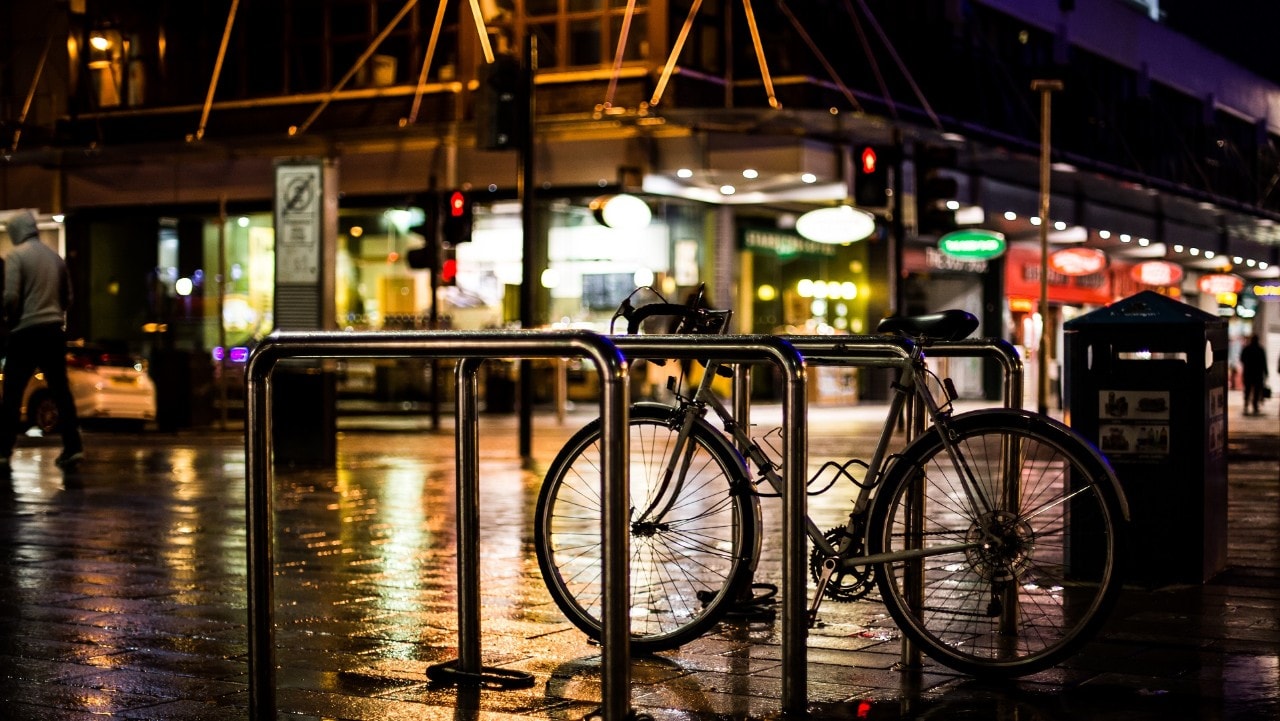 Restaurants at night in Glasgow