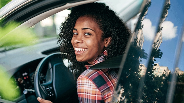 Young Renter Driving