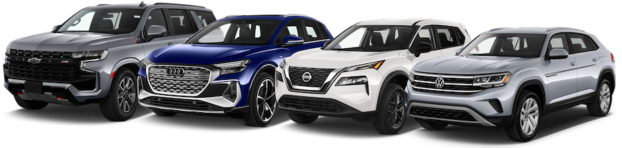 Lineup of cars