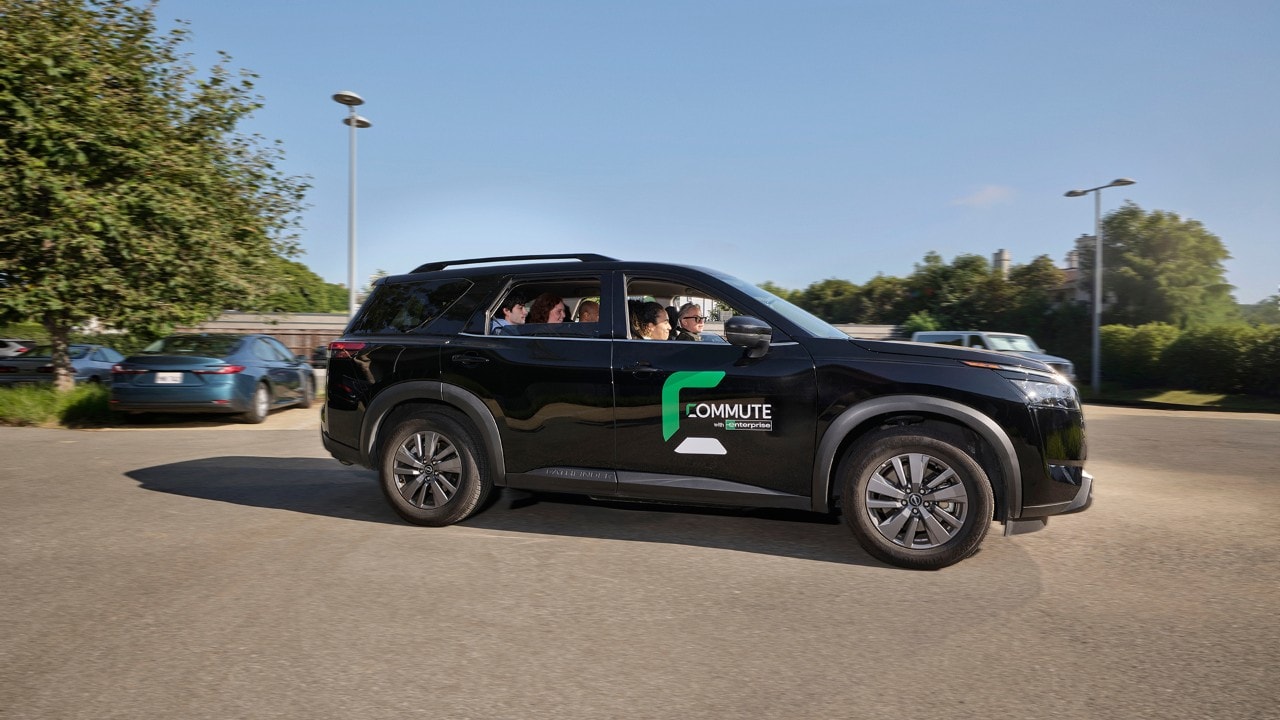 Commute Vehicle in Parking Lot