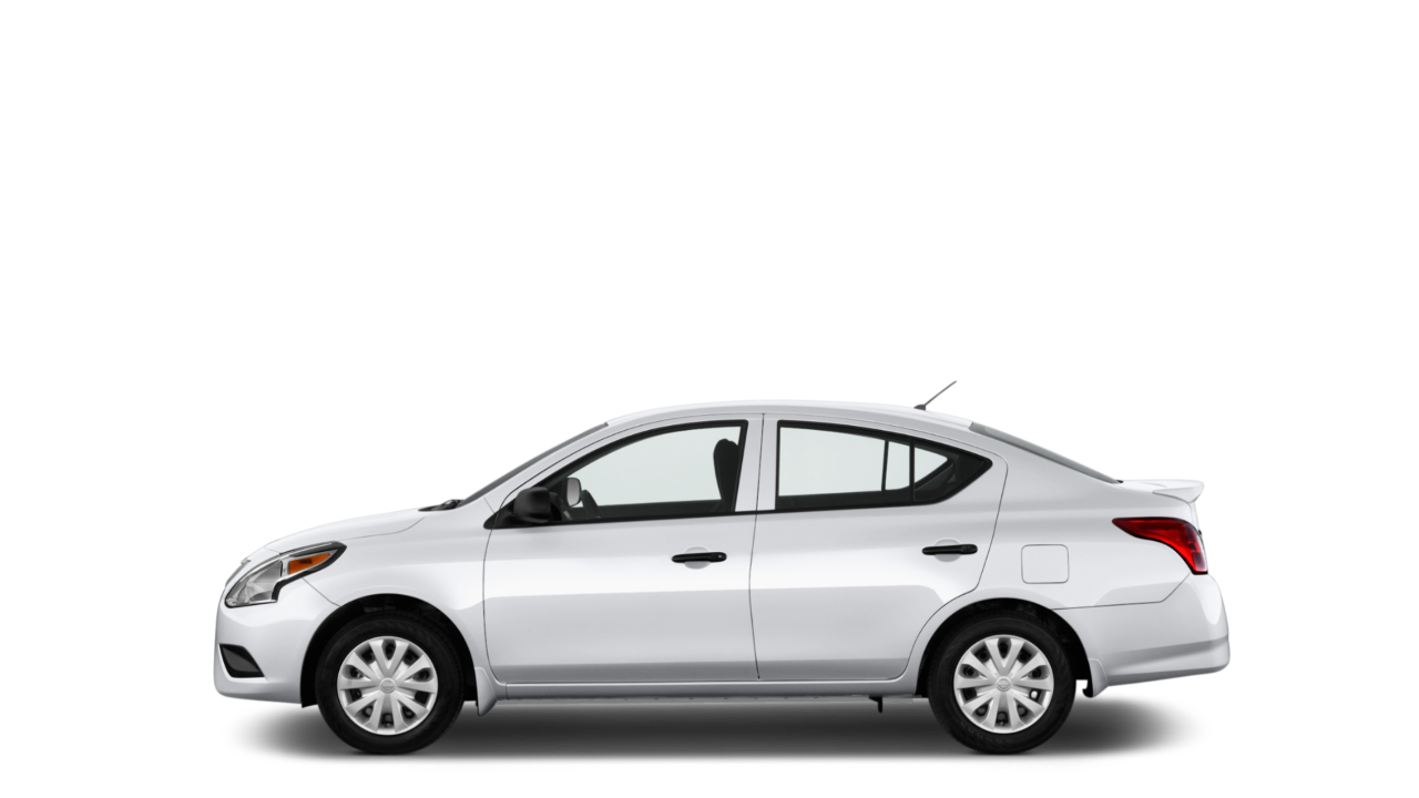 SIlver Nissan Versa 