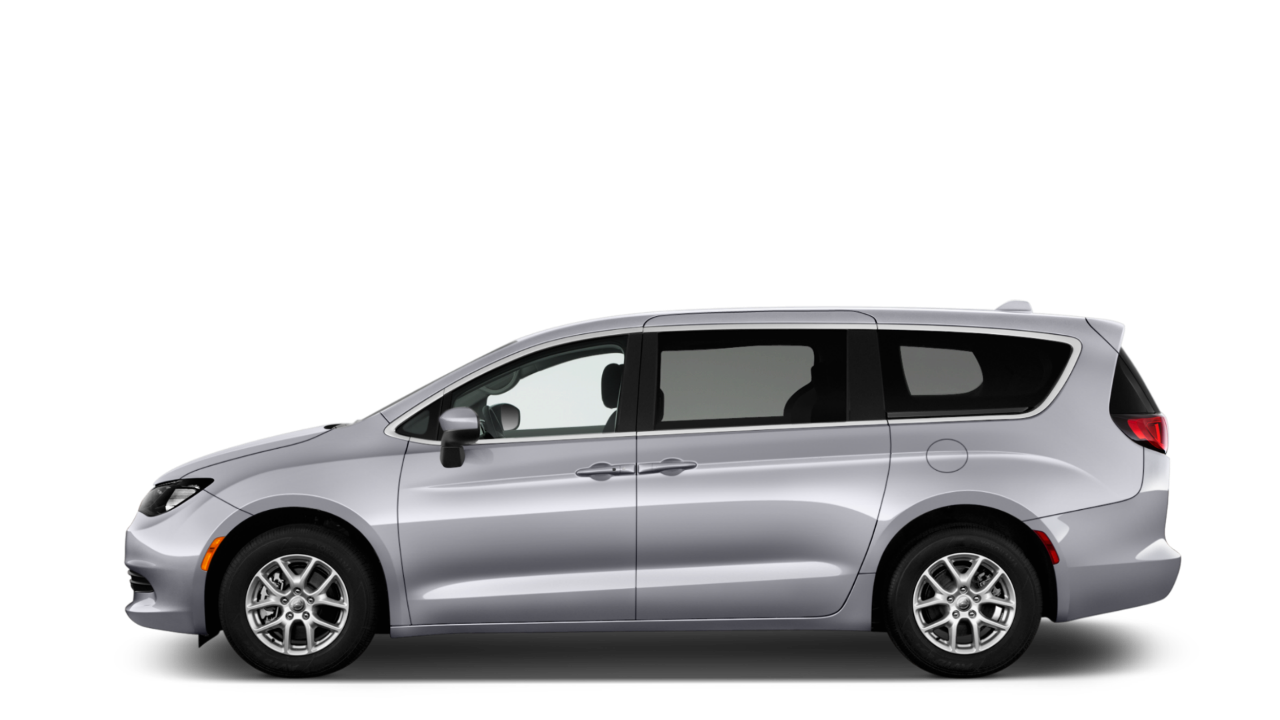 Silver Chrysler Pacifica Minivan