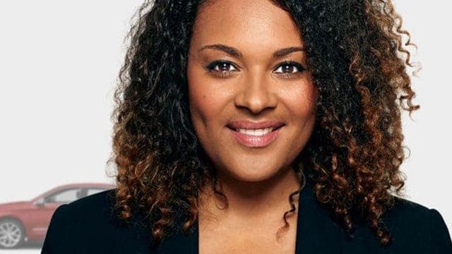 Businesswoman smiling