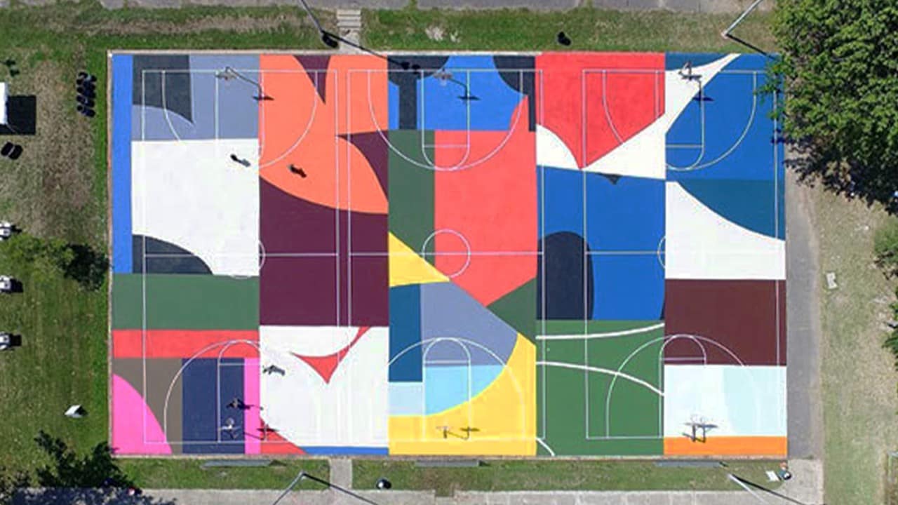 The largest art court in America.