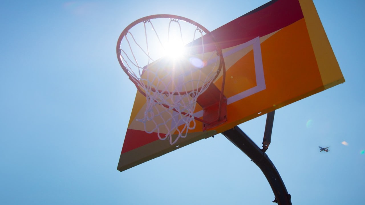 Each backboard had its own distinct design.