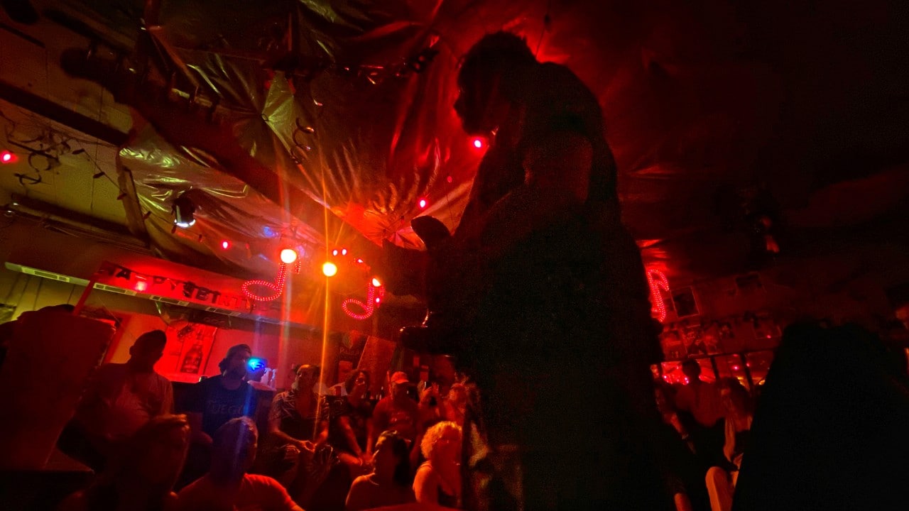 Lucious Spiller jams inside Reds Lounge in Clarksdale.
