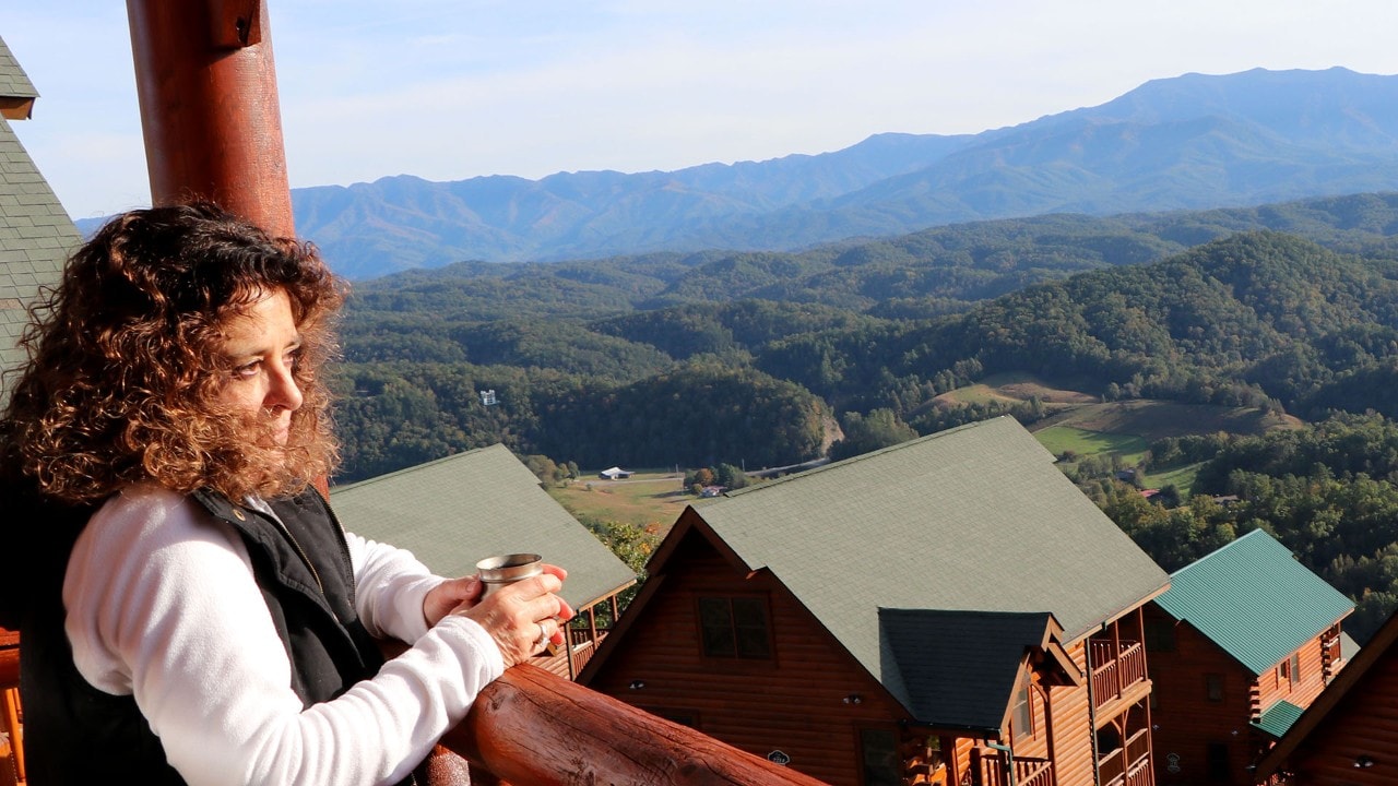 The rental cabins around Gatlinburg feature outstanding views of Great Smoky Mountains National Park.