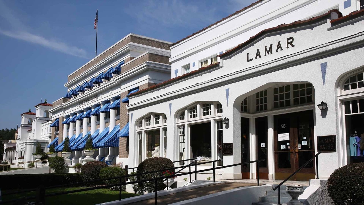 Hot Springs National Park's most famous feature is Bathhouse Row. Photo by Charles Williams