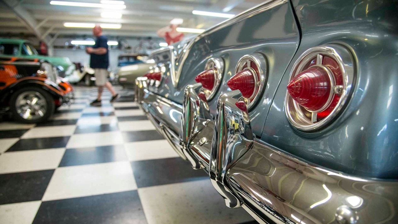 The Route 66 Auto Museum in Santa Rosa, New Mexico, features over 30 vintage cars