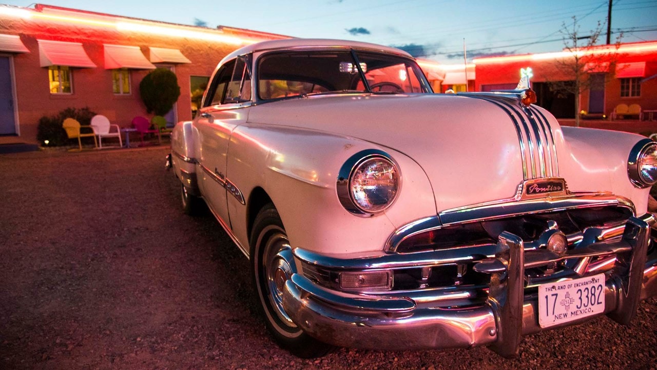 The Blue Swallow Motel in Tucumcari, New Mexico.