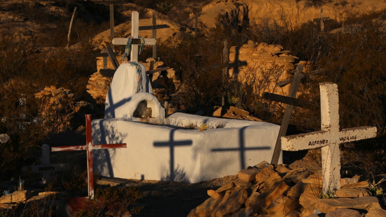 The Terlingua Cemetery is still used today.