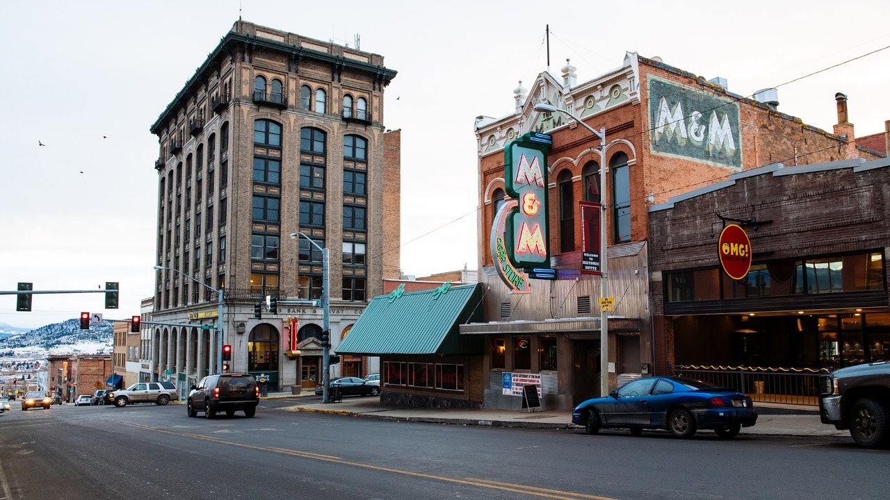 The M&M Bar and Cafe, which opened in 1890, is one of nearly 6,000 buildings that make up the Butte-Anaconda National Historic Landmark District.