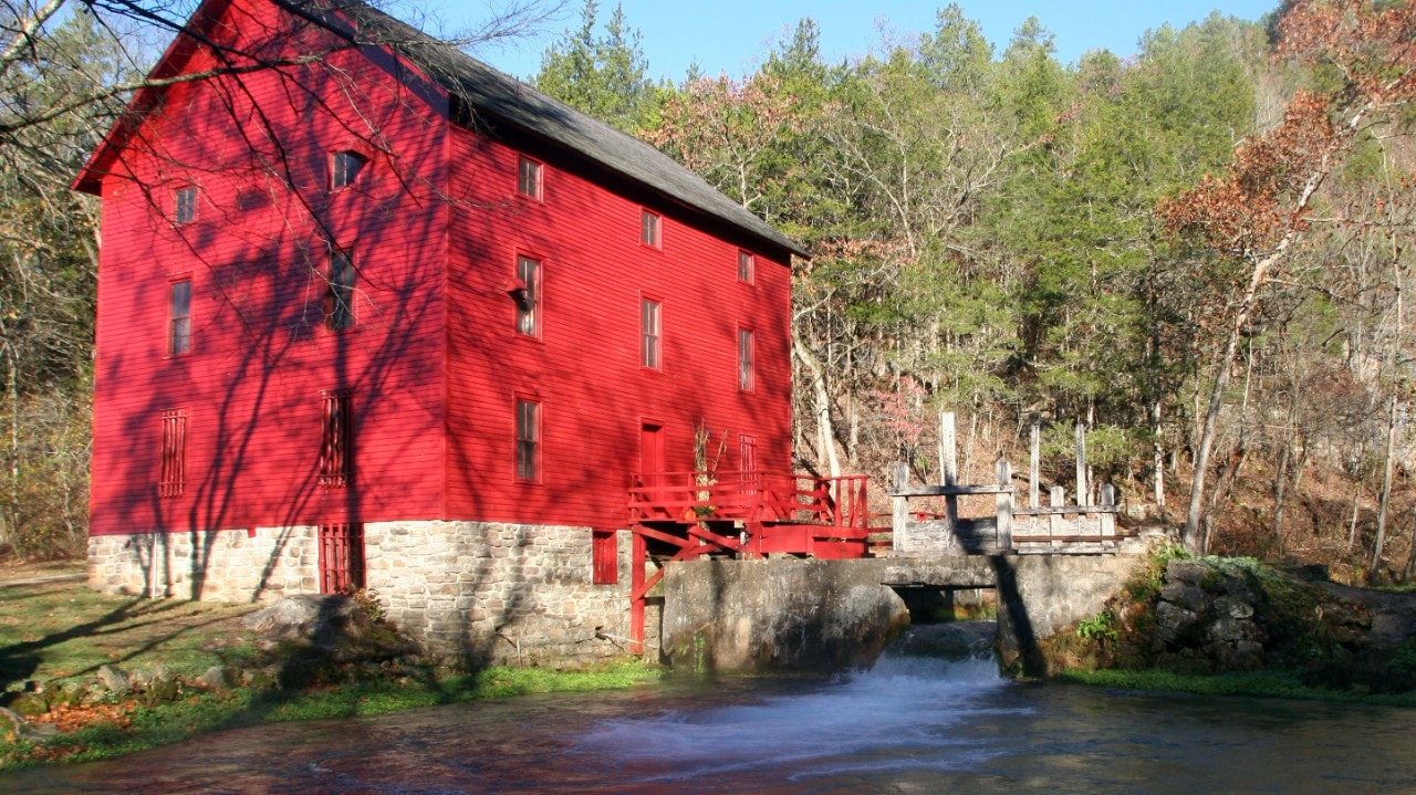 Alley Spring Mill is a must-see destination a short drive from Echo Bluff State Park.