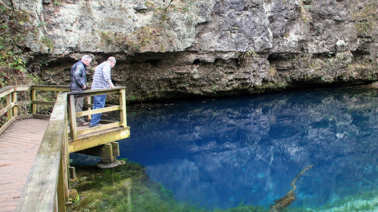Blue Spring on the Current River is the bluest, and deepest, of the Ozark springs.